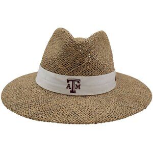 Vintage Texas A&M Nike Team Straw Fedora Panama Hat OSFA